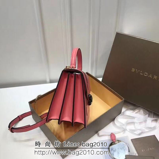 BVLGARI寶格麗 專櫃新款 蛇頭扣環 三層琺瑯蛇頭包 可手提肩背斜挎 B38329 FYD1354